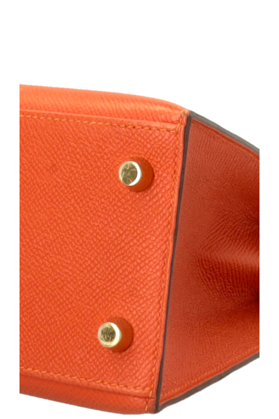 HERMÈS Kelly 25 Sellier Epsom Feu