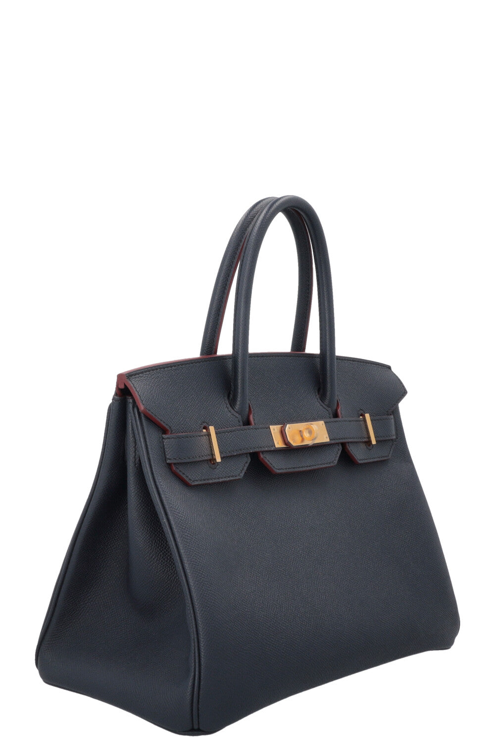 HERMÈS Birkin Contour Rouge H 30 Epsom Bleu Indigo