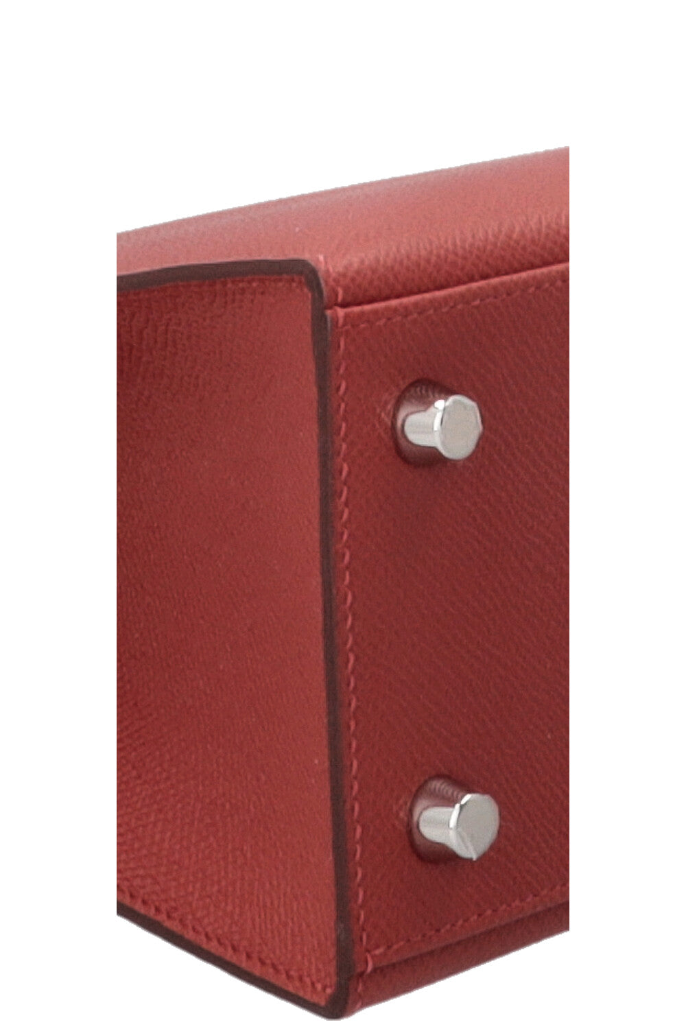 HERMES Kelly 25 Sellier Tricolor Epsom Rouge Venetian Rose Texas Rouge Sellier