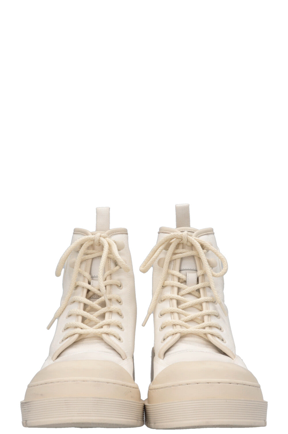 CHRISTIAN DIOR D-Rise Boots Canvas Ivory