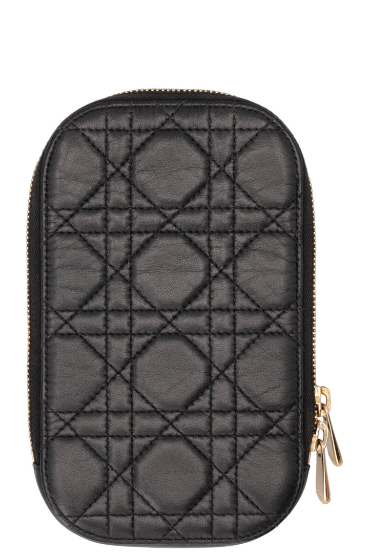 CHRISTIAN DIOR Lady Dior Call'in Phone Holder Black