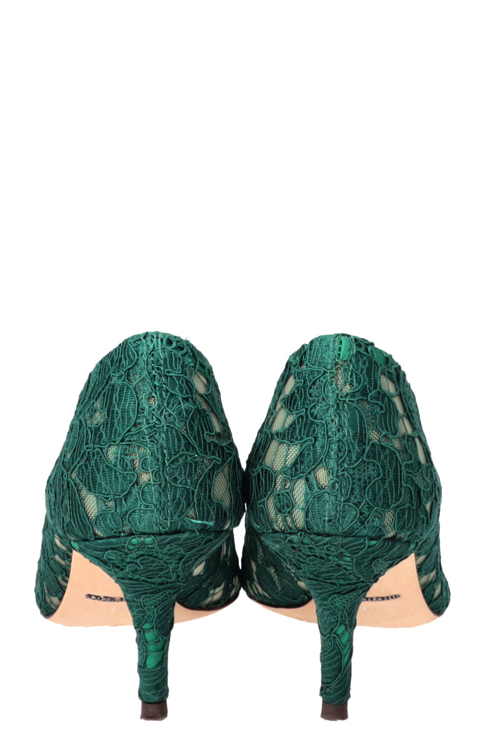 DOLCE&GABBANA Escarpins Bellucci 70 Dentelle Vert