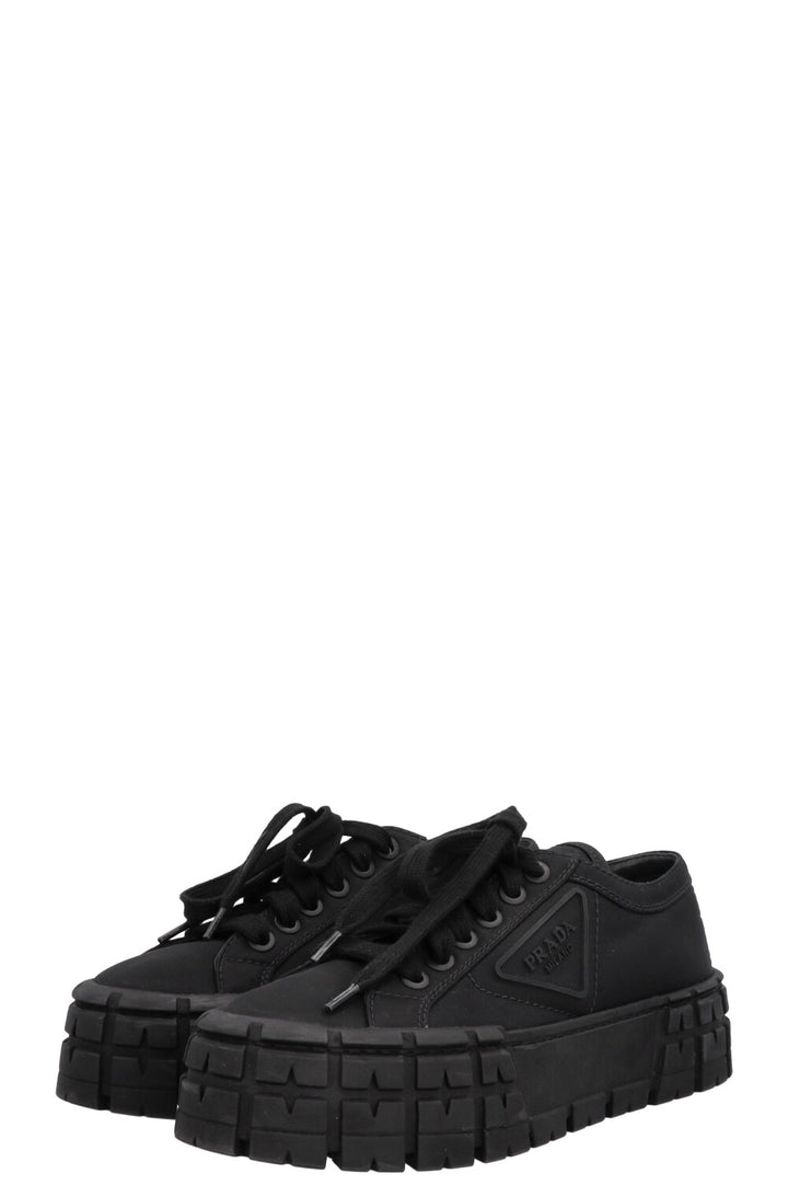 PRADA Re-Nylon Logo Low Top Sneakers Black
