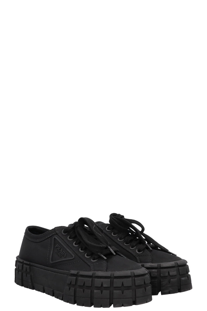PRADA Re-Nylon Logo Low Top Sneakers Black