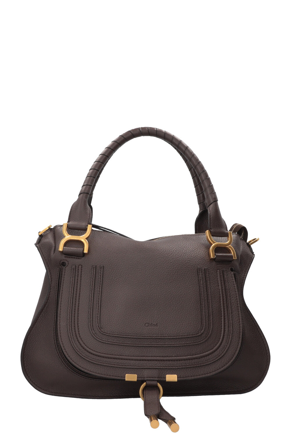 CHLOÉ Marcie Bag Medium Leather Brown