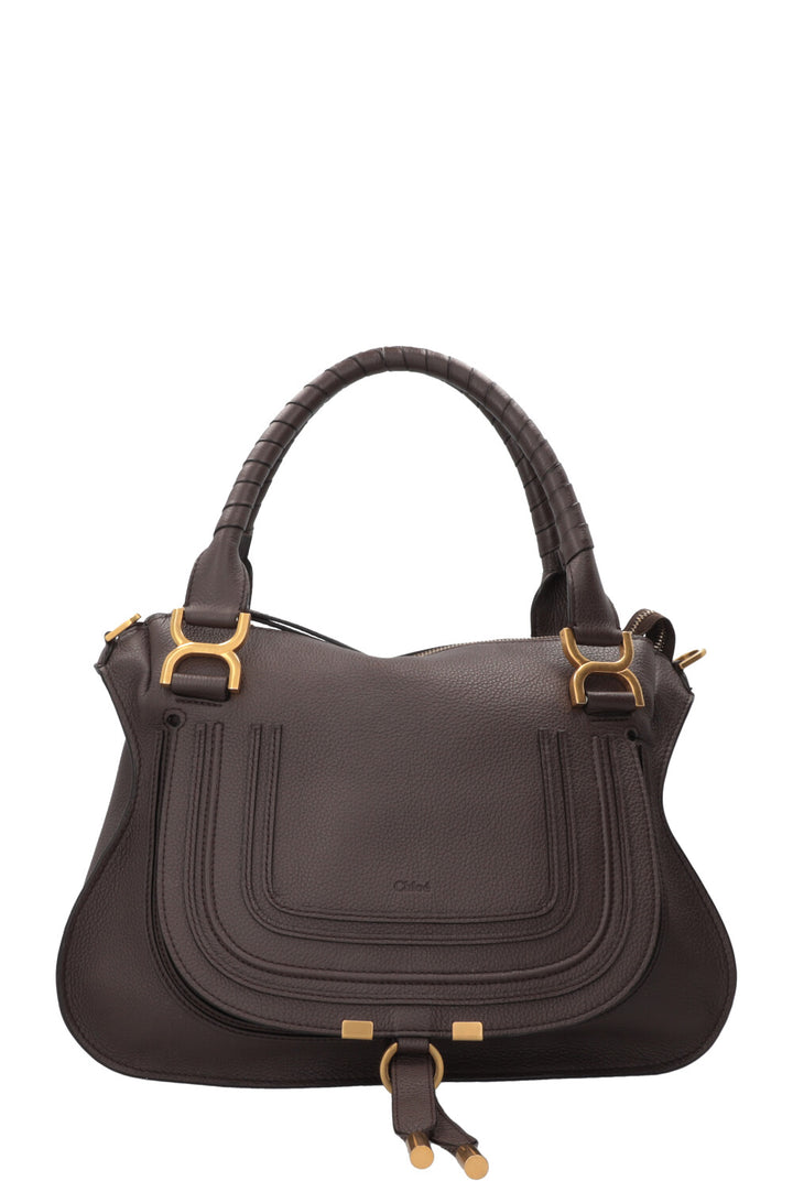 CHLOÉ Marcie Bag Medium Leather Brown