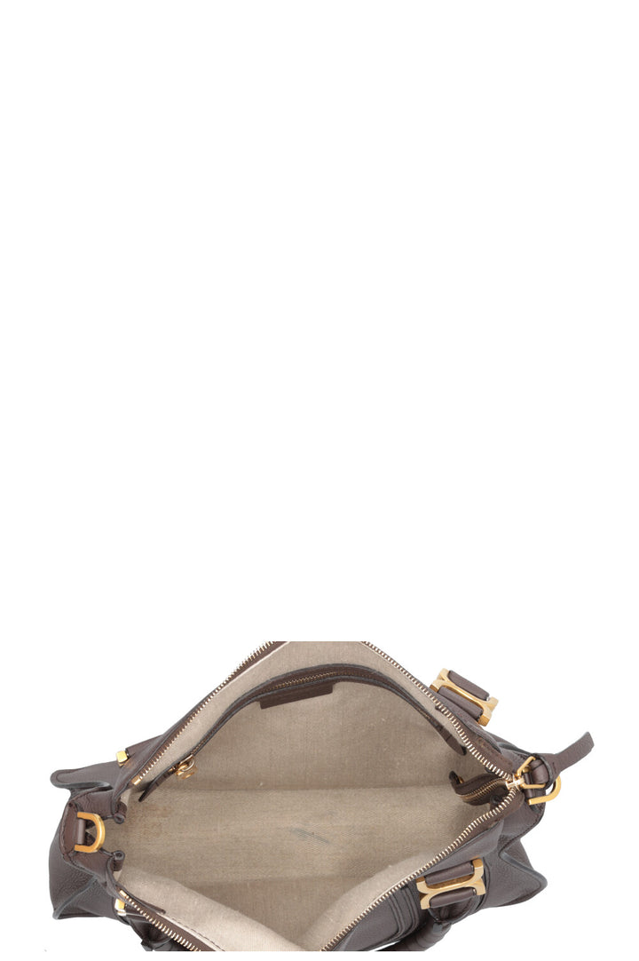 CHLOÉ Marcie Bag Medium Leather Brown