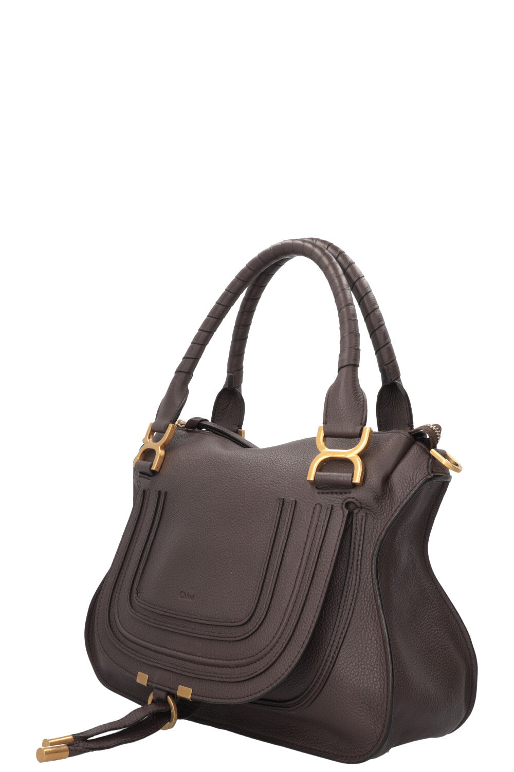 CHLOÉ Marcie Bag Medium Leather Brown