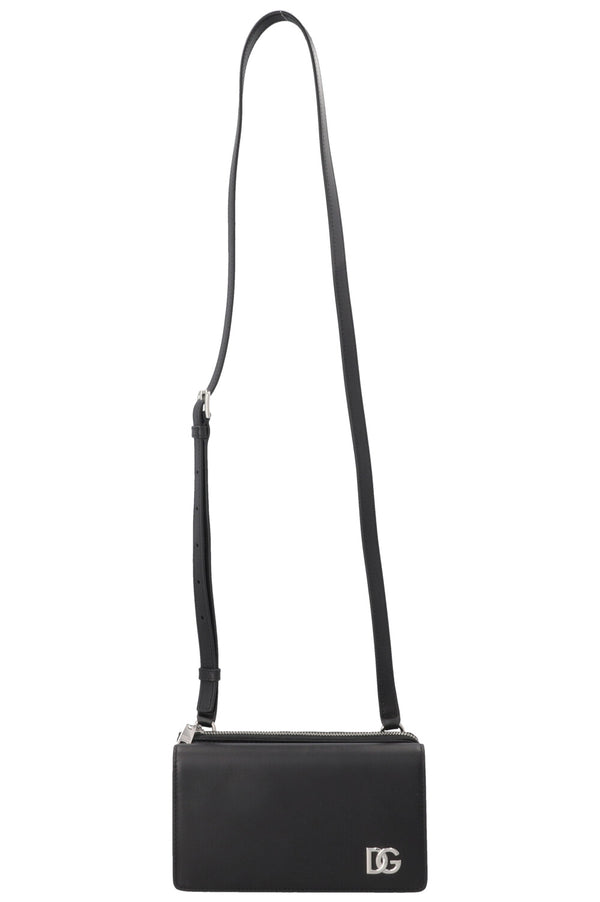 DOLCE&GABBANA DG Logo Crossbody Bag Black