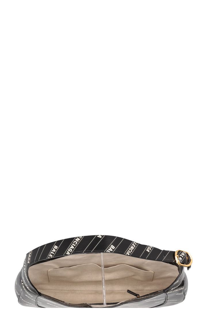 GUCCI X Balenciaga Logo Print Medium Jackie 1961 Hobo Bag