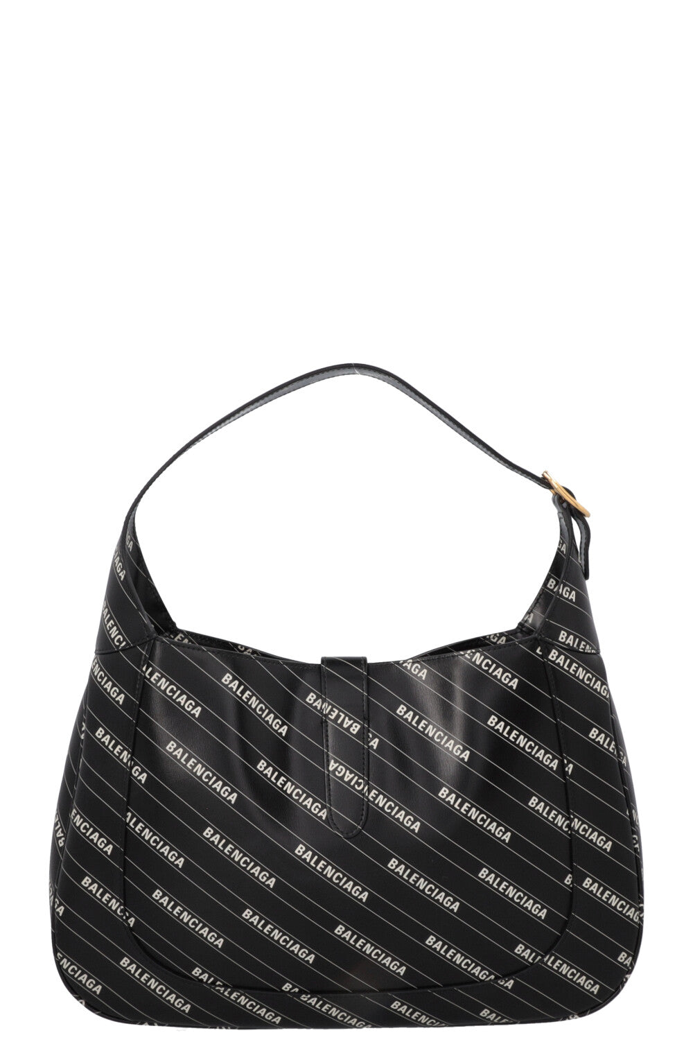 GUCCI X Balenciaga Logo Print Medium Jackie 1961 Hobo Bag