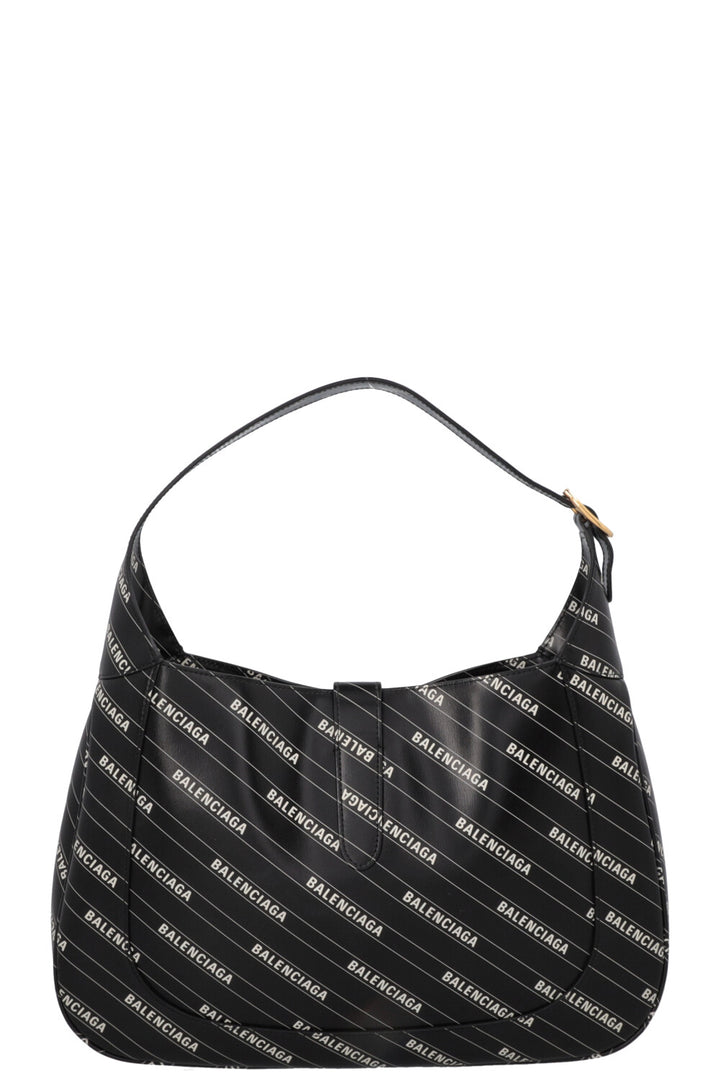 GUCCI X Balenciaga Logo Print Medium Jackie 1961 Hobo Bag
