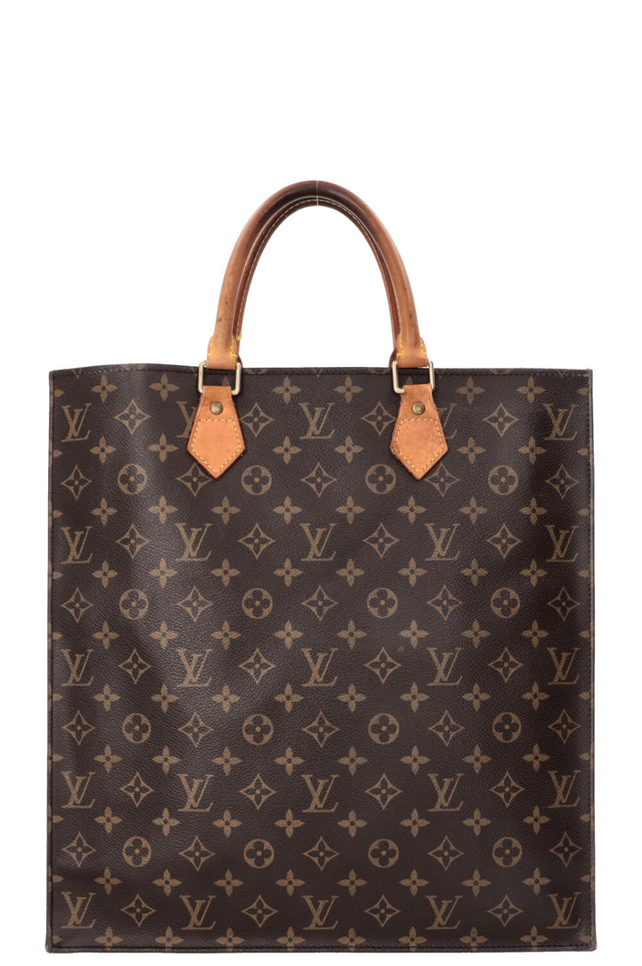 LOUIS VUITTON Sac Plat Tote Bag MNG Canvas