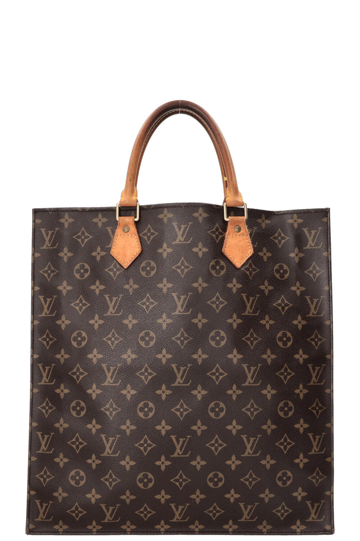 LOUIS VUITTON Sac Plat Tote Bag MNG Canvas