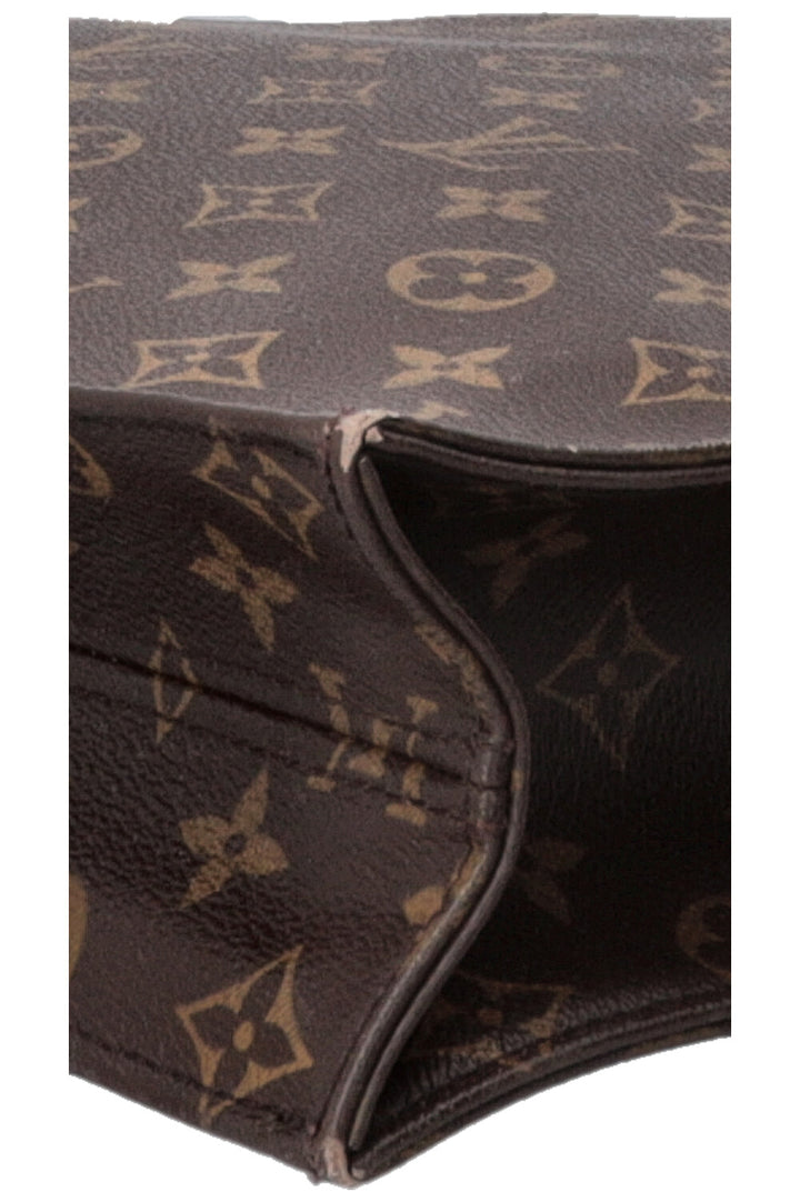 LOUIS VUITTON Sac Plat Tote Bag MNG Canvas