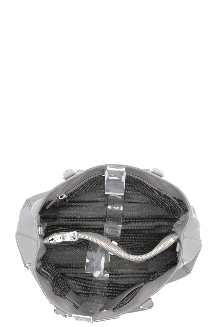 PRADA Tote Bag Saffiano Grey