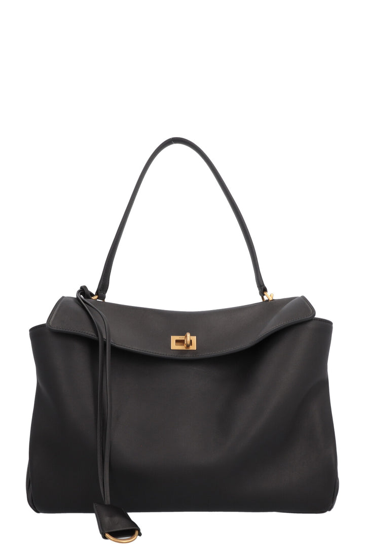BALENCIAGA Medium Rodeo Bag Leather Black