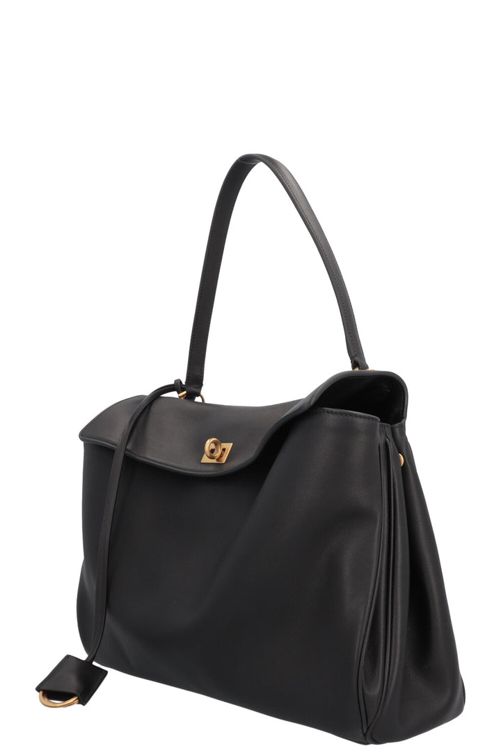 BALENCIAGA Medium Rodeo Bag Leather Black