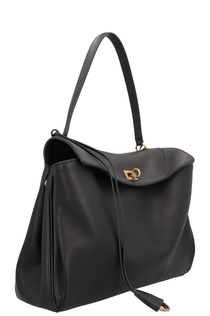 BALENCIAGA Medium Rodeo Bag Leather Black