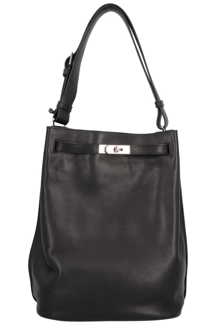 HERMÈS So Kelly 26 Evergrain Noir