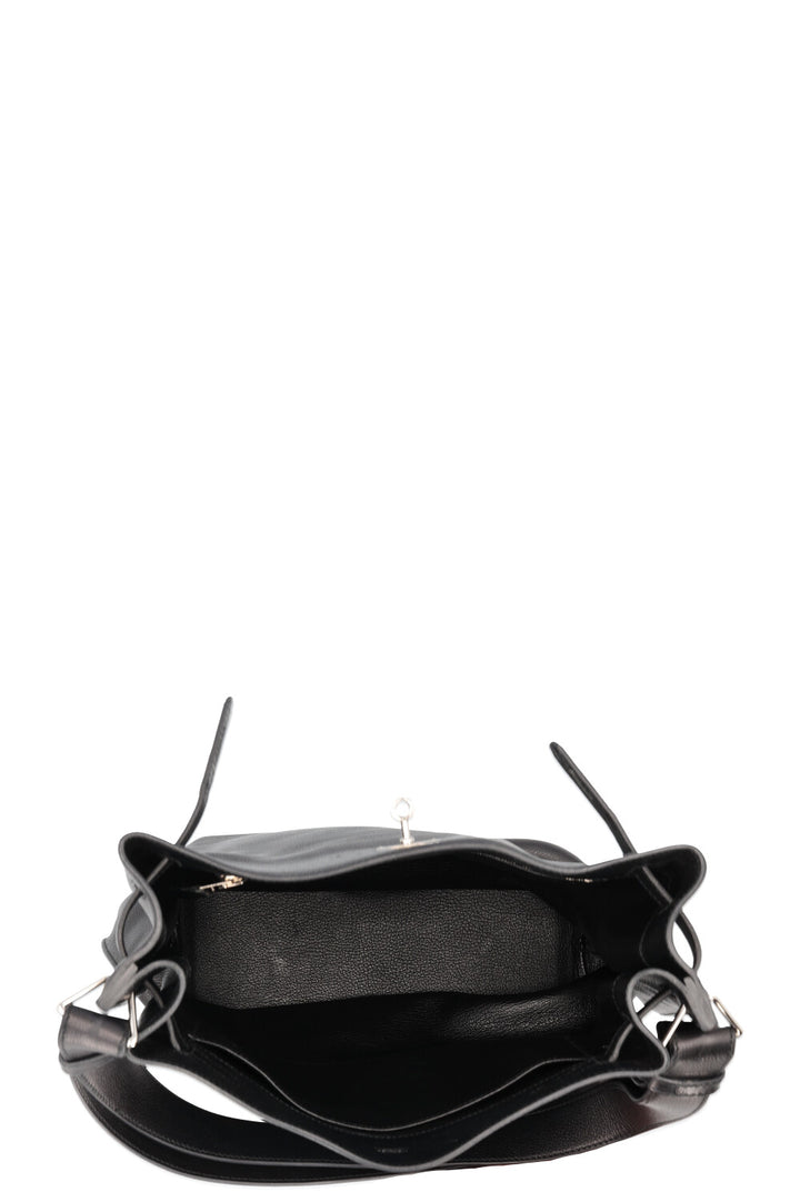 HERMÈS So Kelly 26 Evergrain Noir