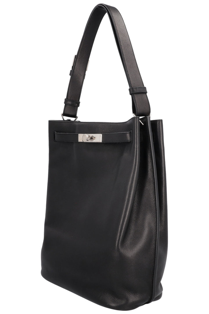 HERMÈS So Kelly 26 Evergrain Noir