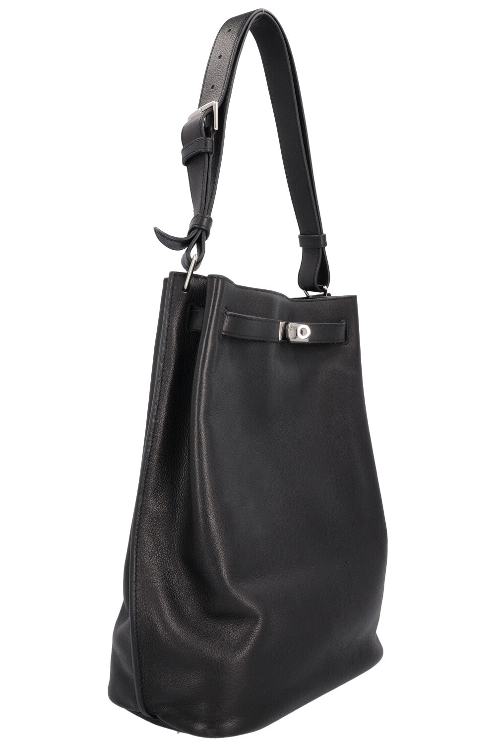 HERMÈS So Kelly 26 Evergrain Noir
