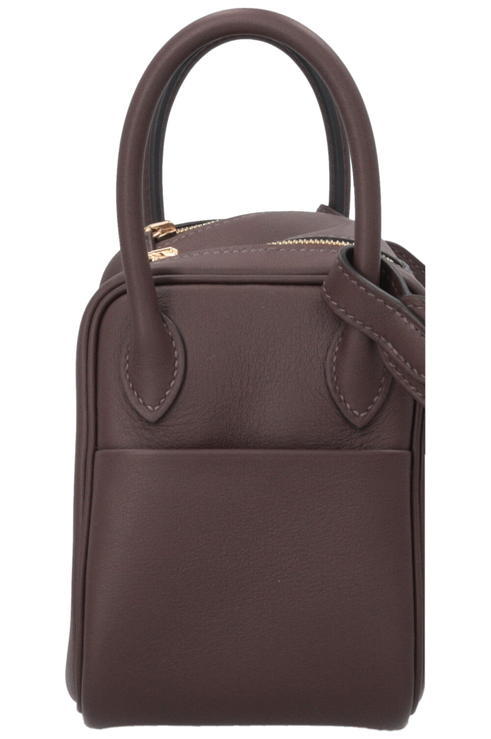 HERMÈS Mini Lindy Verso Swift Moka Blue Jean