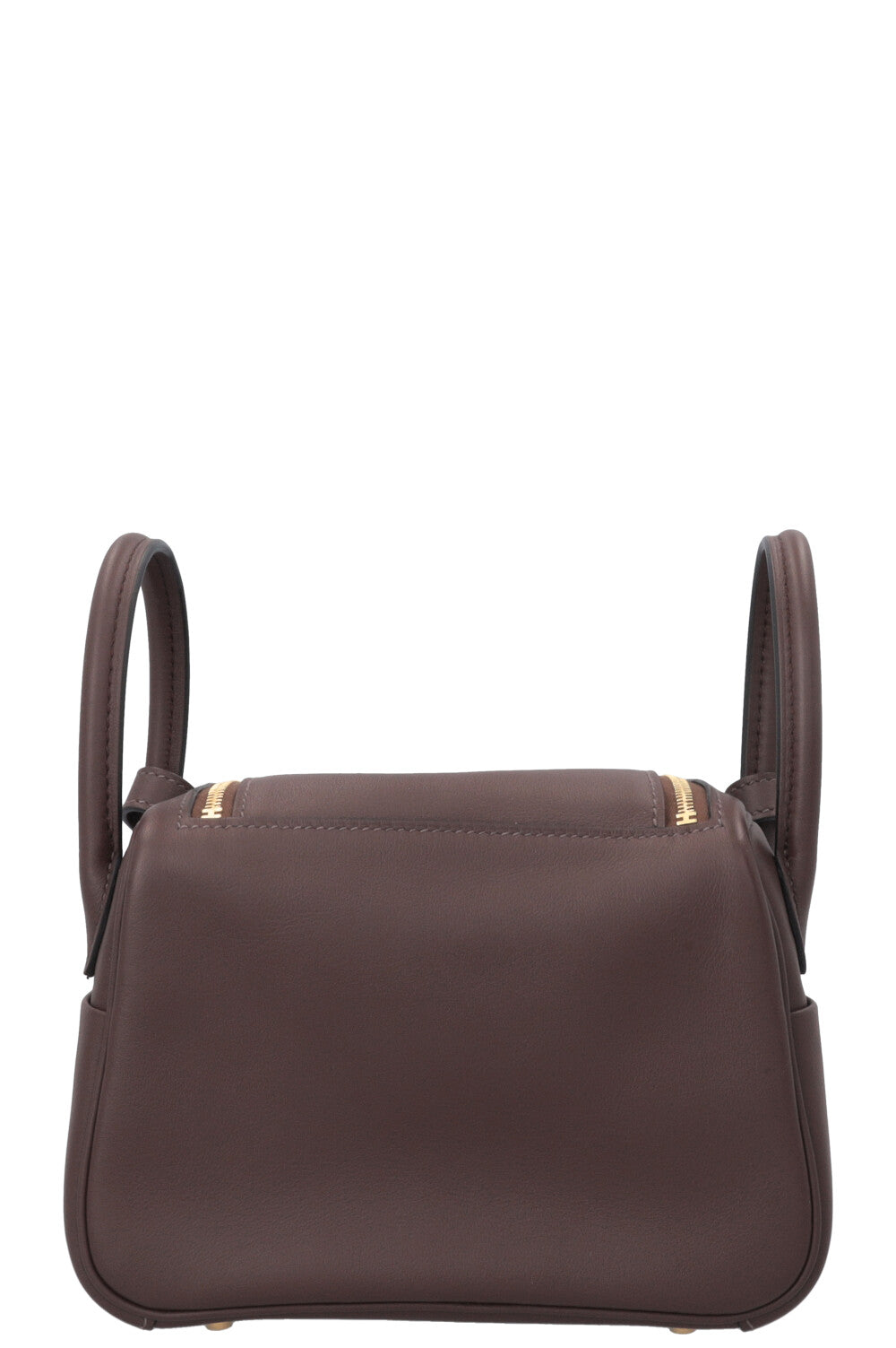 HERMÈS Mini Lindy Verso Swift Moka Blue Jean