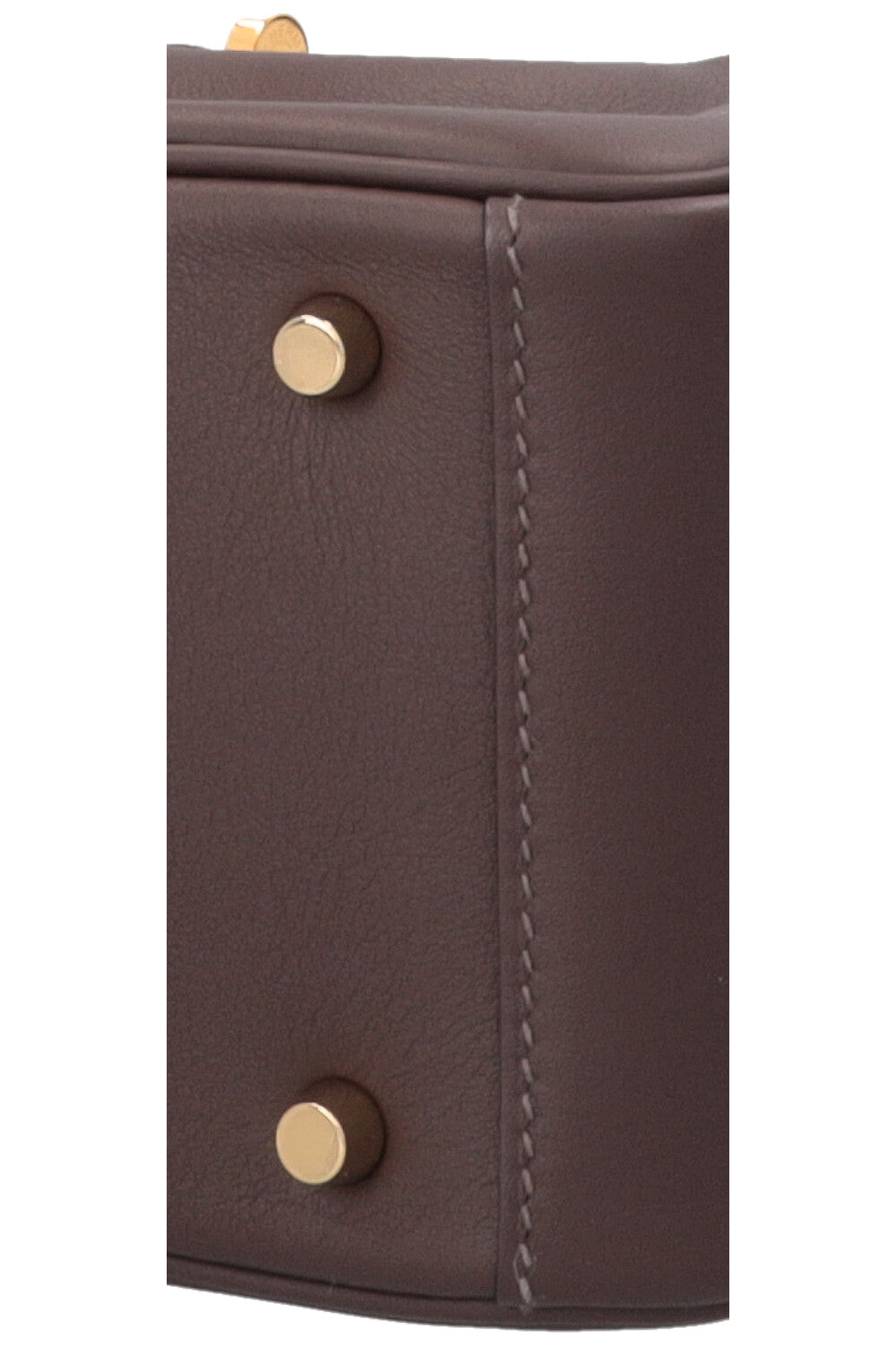 HERMÈS Mini Lindy Verso Swift Moka Blue Jean