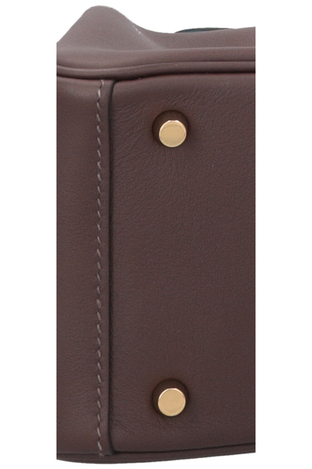 HERMÈS Mini Lindy Verso Swift Moka Blue Jean