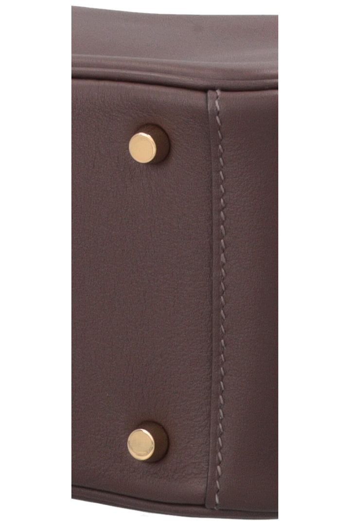 HERMÈS Mini Lindy Verso Swift Moka Blue Jean