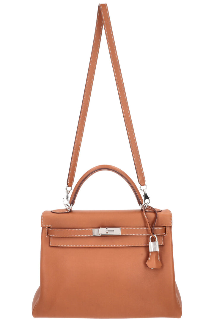 HERMÈS Kelly 32 Retourne Swift Gold