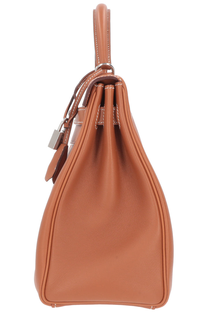 HERMÈS Kelly 32 Retourne Swift Gold