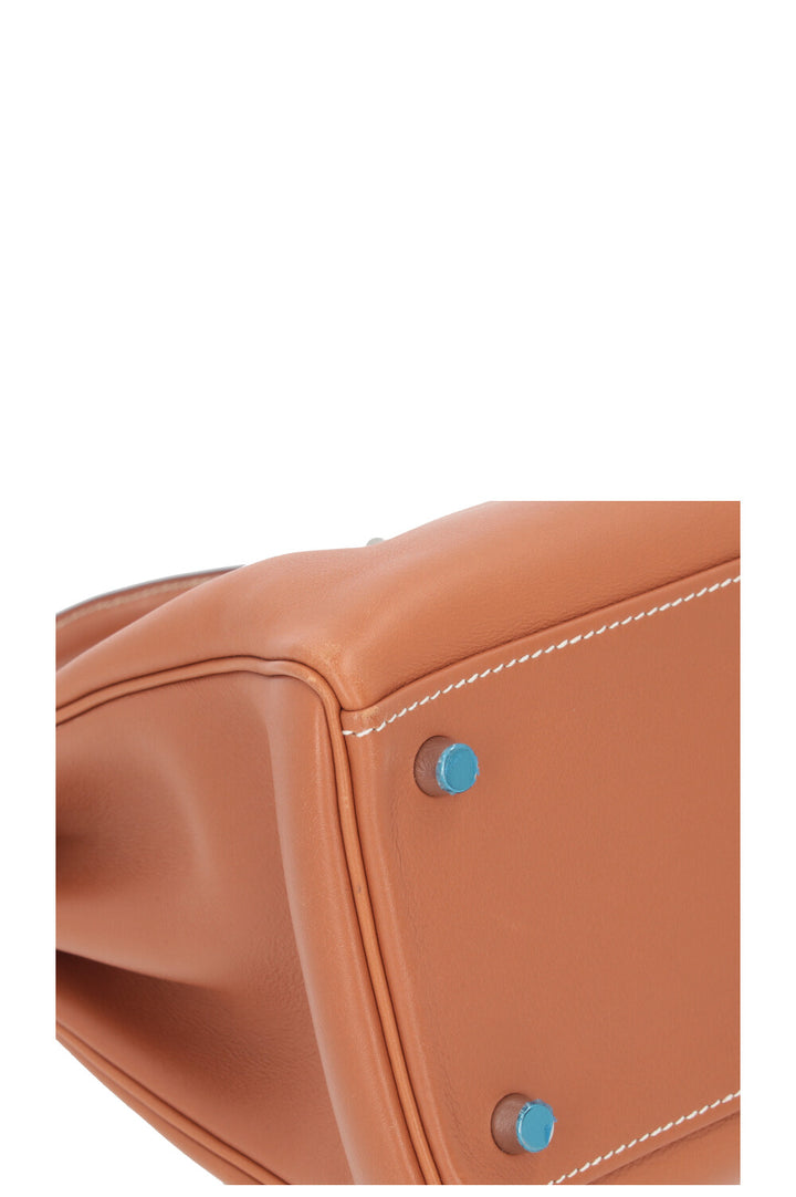 HERMÈS Kelly 32 Retourne Swift Gold