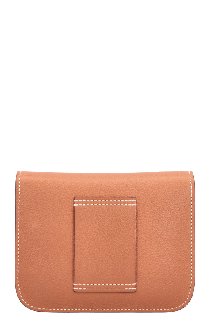 HERMÈS Constance Slim Wallet Evercolor Gold