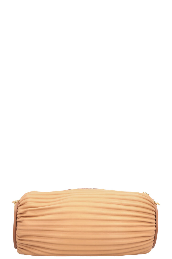 LOEWE Bracelet Pouch Bag Leather Beige