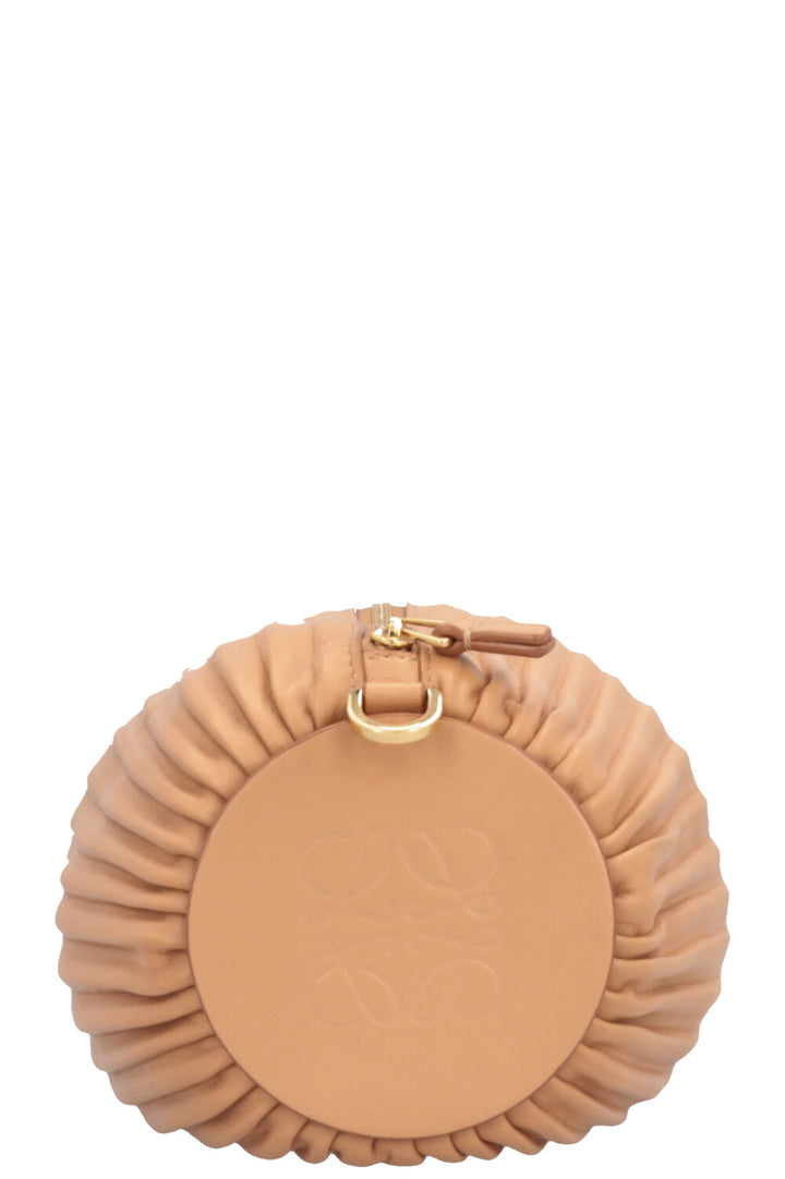 LOEWE Bracelet Pouch Bag Leather Beige
