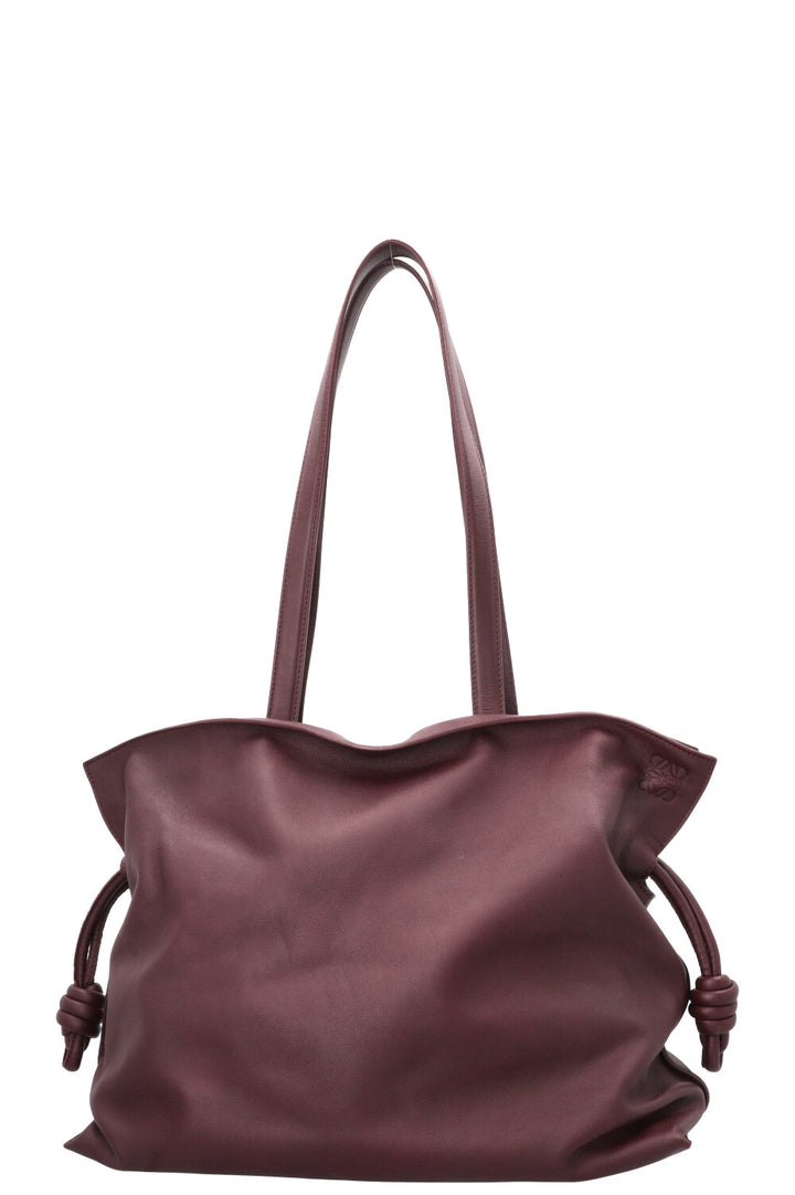 LOEWE Large Flamenco Tote Bag Burgundy