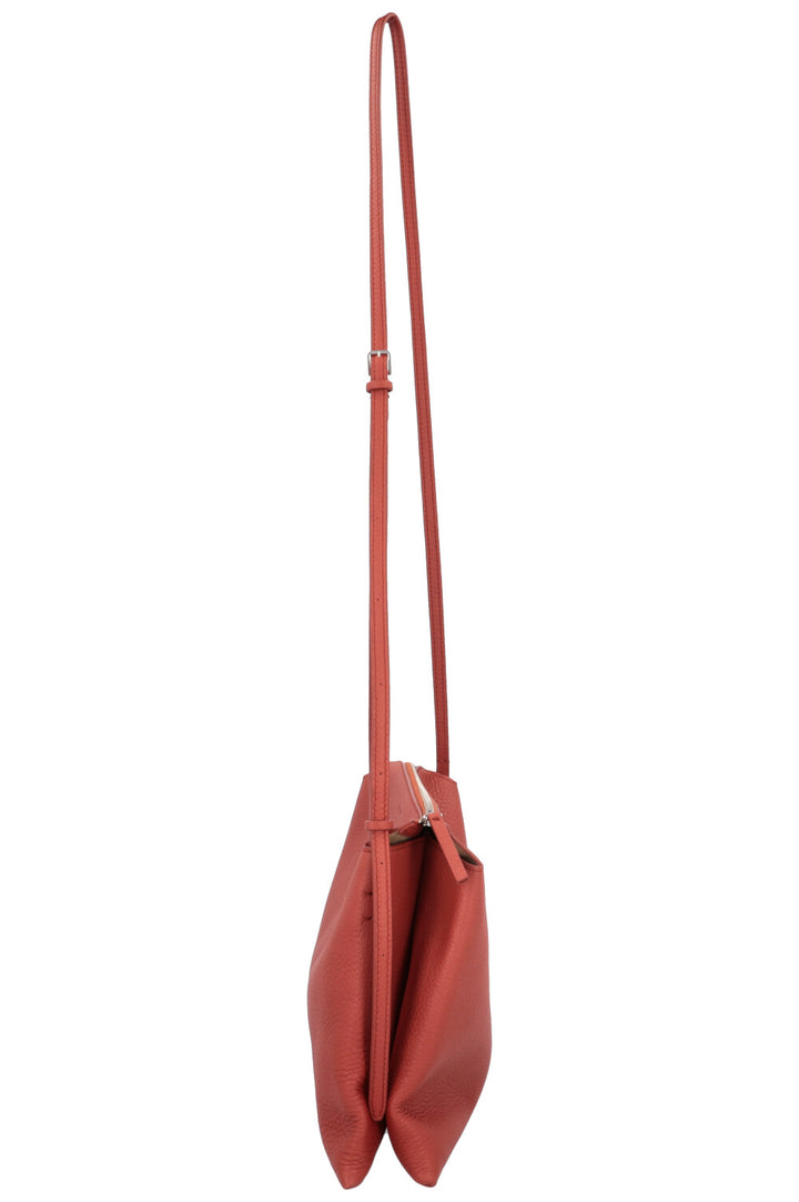 THE ROW Nu Twin Crossbody Bag Leather Red