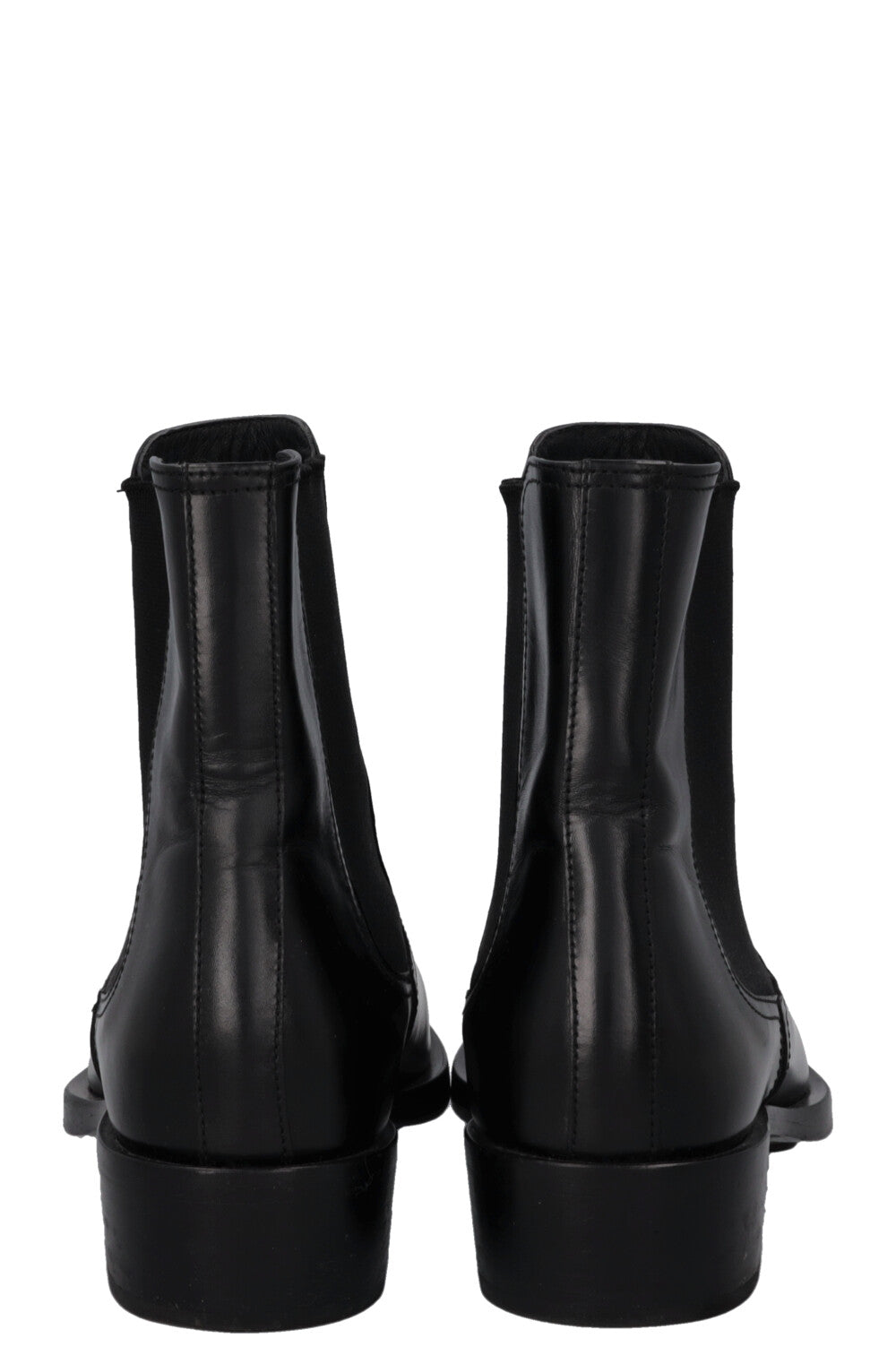 Bottines motardes à bout métallique ALEXANDER MCQUEEN noires