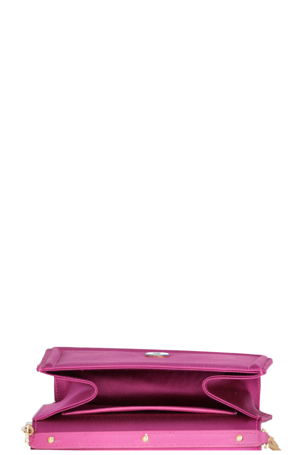 DOLCE&GABBANA Devotion Crossbody Bag Small Satin Fuchsia