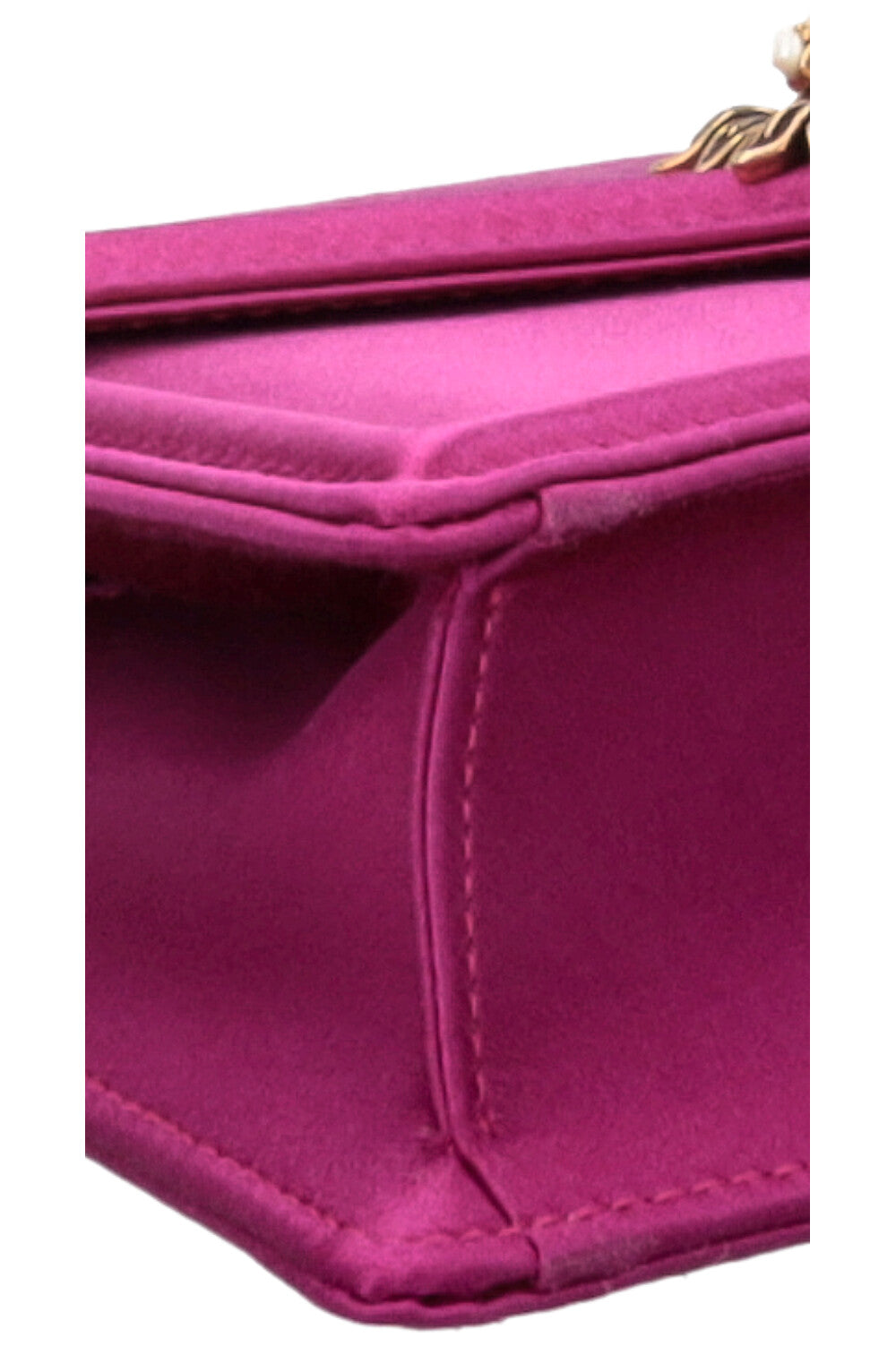 DOLCE&GABBANA Devotion Crossbody Bag Small Satin Fuchsia