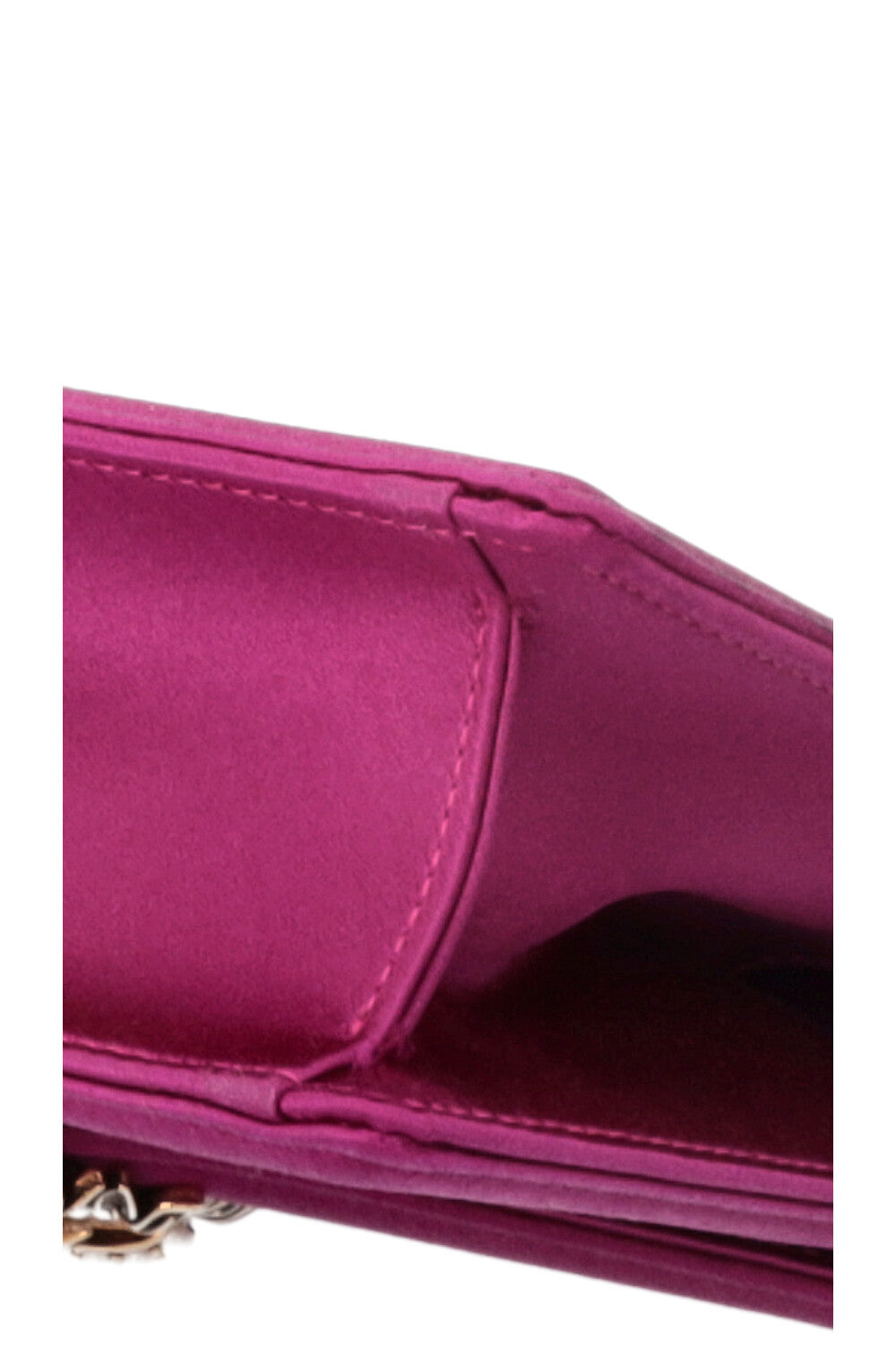 DOLCE&GABBANA Devotion Crossbody Bag Small Satin Fuchsia