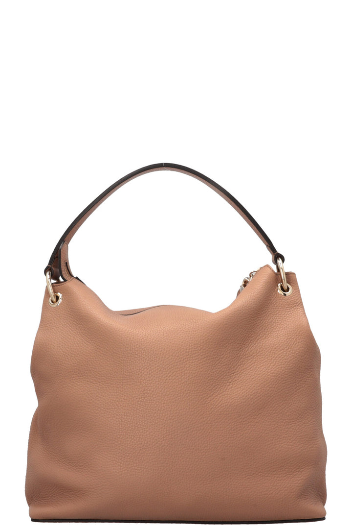 Sac hobo à pompons GUCCI Soho beige