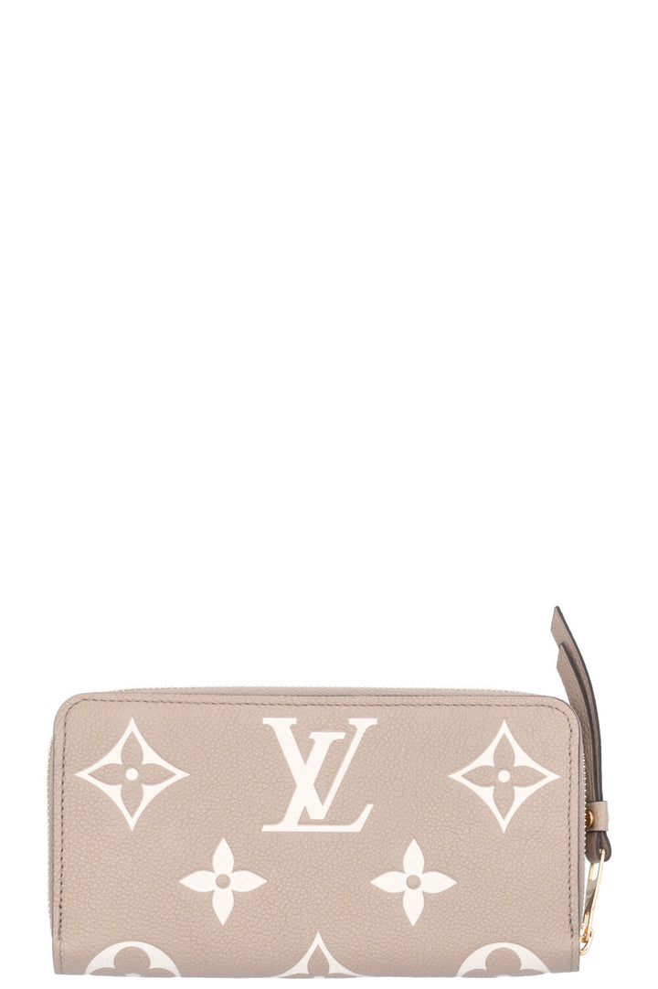 LOUIS VUITTON Portefeuille Zippy Empreinte Beige