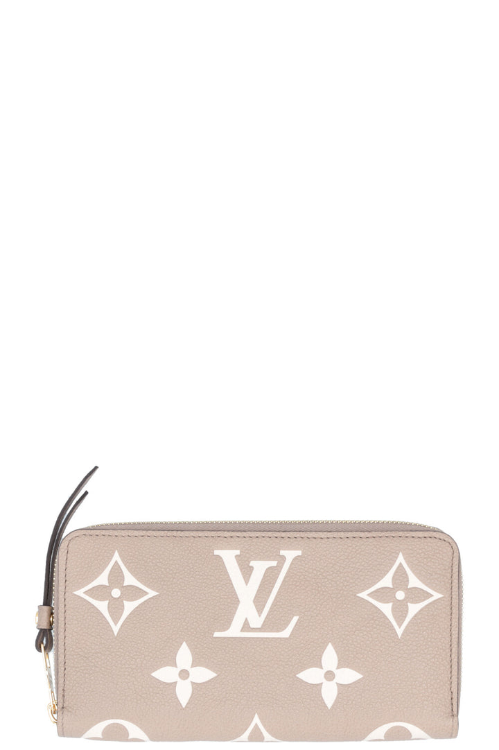 LOUIS VUITTON Portefeuille Zippy Empreinte Beige