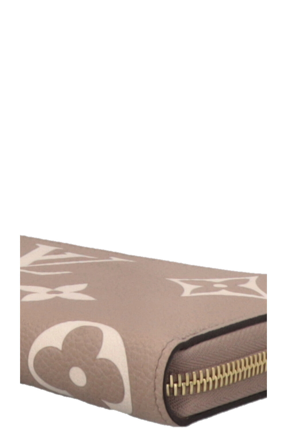 LOUIS VUITTON Portefeuille Zippy Empreinte Beige
