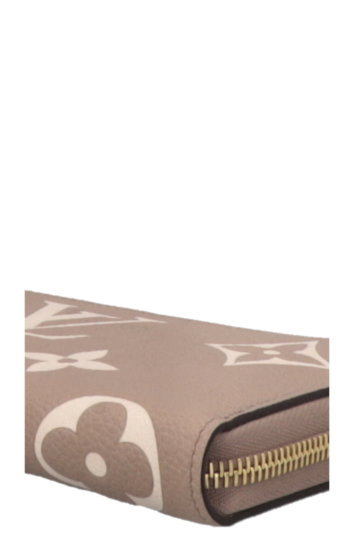 LOUIS VUITTON Portefeuille Zippy Empreinte Beige