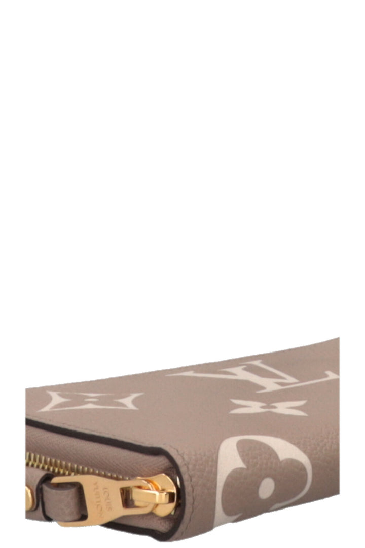 LOUIS VUITTON Portefeuille Zippy Empreinte Beige